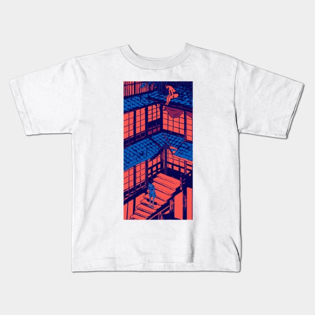 Neon City Lovers | Seneh Design Co. Kids T-Shirt by SenehDesignCo